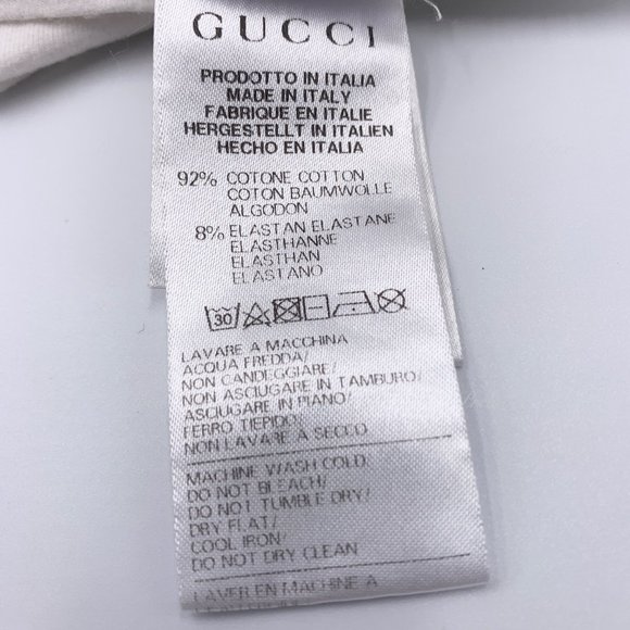 Authentic Gucci White Tees Top Girls Size 6-9 m - Picture 11 of 12